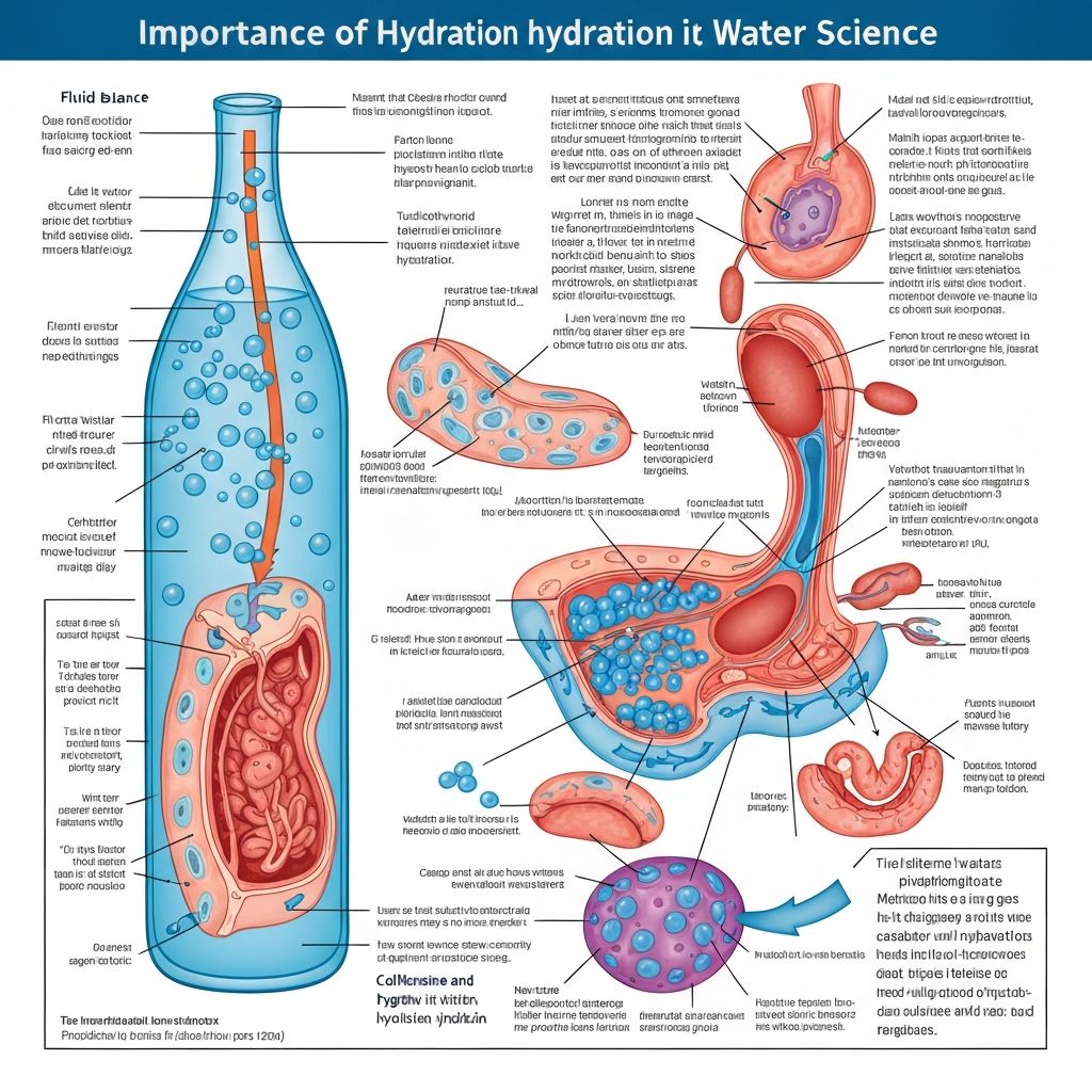 Hydration and water illustration
